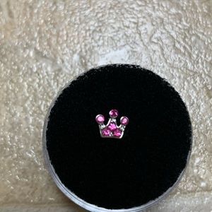 Never used origami owl pink tiara charm